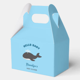 Blauw onder het Zee Hallo Baby shower Bedankdoosjes
