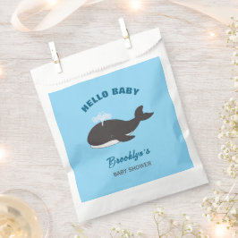 Blauw onder het Zee Hallo Baby shower Bedankzakje