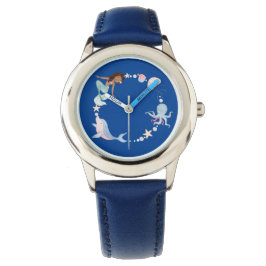 Blauw onder het zee kinder horloge