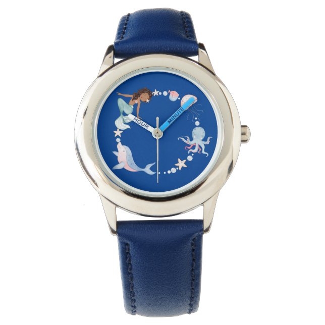 Blauw onder het zee kinder horloge (Voorkant)