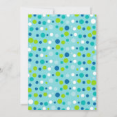 Blauw onder het Zee Nautical Whale Baby shower Kaart (Achterkant)