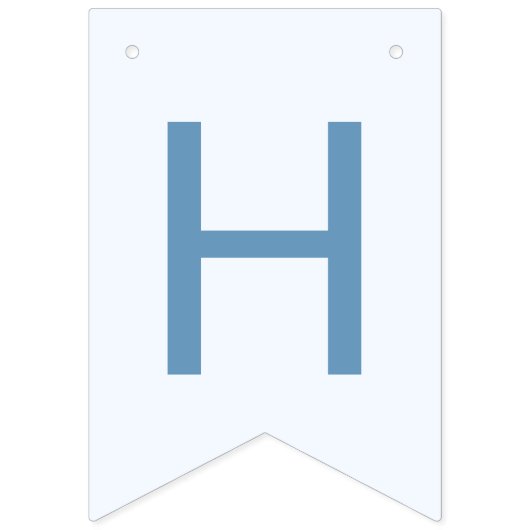 Blauw onder het Zee Verjaardagsfeestdecor Vlaggetjes (Tweede vlag)