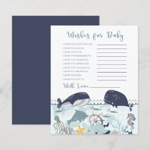 Blauw onder Zee Ocean Baby shower wil Baby I