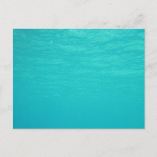 Blauw onderwater briefkaart (Voorkant)