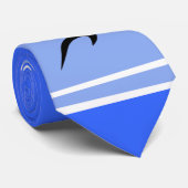 Blauw onderweg stropdas (Opgerold)