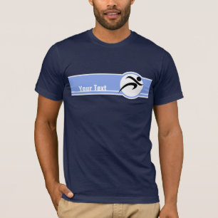 Blauw onderweg t-shirt