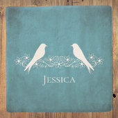 Blauw Onderzetter van vederwild