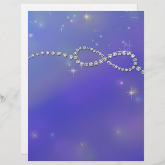 Blauw oneindig symbool Infinite Love Twinking (Voorkant / Achterkant)