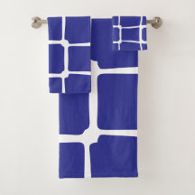 Blauw ongelijke vierkanten mozaïek