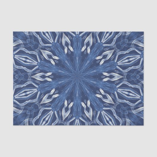 Blauw ontwerp-ijs tissuepapier (Voorkant)