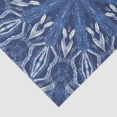 Blauw ontwerp-ijs tissuepapier (Detail)
