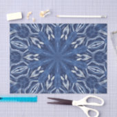 Blauw ontwerp-ijs tissuepapier (Craft)