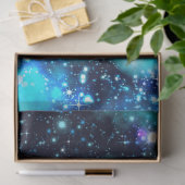 Blauw ontwerp uit de galaxy-reeks 10 tissuepapier (Geschenk)