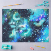 Blauw ontwerp uit de galaxy-reeks 10 tissuepapier (Craft)