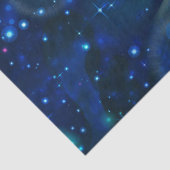 Blauw ontwerp van de sterrenreeks 2 tissuepapier (Detail)