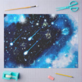 Blauw ontwerp van de sterrenreeks 5 tissuepapier (Craft)