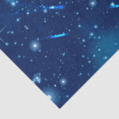 Blauw ontwerp van de sterrenreeks 6 tissuepapier (Detail)