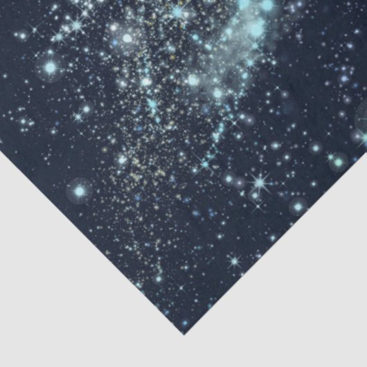 Blauw ontwerp van de sterrenreeks 8 tissuepapier (Detail)