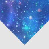 Blauw ontwerp van de sterrenreeks 9 tissuepapier (Detail)