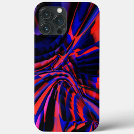 Blauw ontwerp van vierkanten die op gekraakt voorw Case-Mate iPhone case
