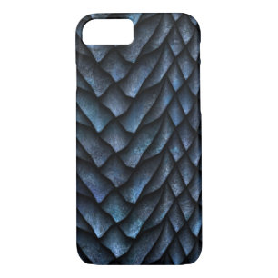 Blauw ontwerp voor drakenschaal 	iPhone 8/7 hoesje