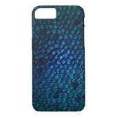 Blauw ontwerp voor drakenschaal Case-Mate iPhone case (Achterkant)