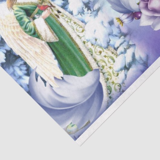 Blauw ontwerp voor kerstserie 3 tissuepapier (Detail)