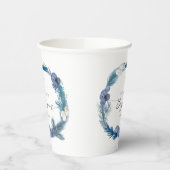 blauw ontwerp | winterbekertje papieren bekers (Links)