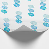 Blauw ontwerpverlooppapier cadeaupapier (Hoek)
