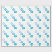 Blauw ontwerpverlooppapier cadeaupapier (Vlak)