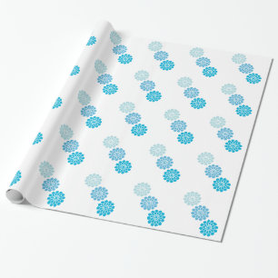 Blauw ontwerpverlooppapier cadeaupapier