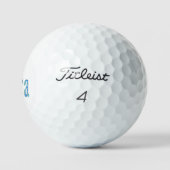 Blauw ontworpen Ezra naam, Golfballen (Logo)