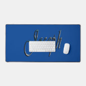 Blauw ontworpen Joseph naam, bureau mat (Keyboard & Muis)