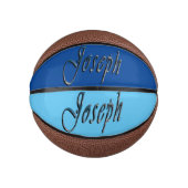 Blauw ontworpen Joseph naam, Kinder basketbal (Voorkant)