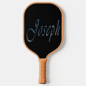 Blauw ontworpen Joseph naam, Pickleball peddel Paddle (Achterkant)