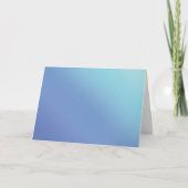 Blauw onverwacht ontwerp voor blauw ombre gradiënt kaart (Voorkant)