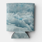 Blauw onyx marmer, abstracte textuur. blikjeskoeler (Voorkant)