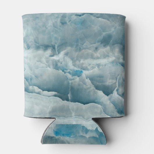 Blauw onyx marmer, abstracte textuur. blikjeskoeler (Achterkant)