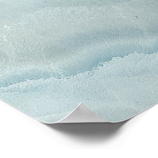 Blauw onyx marmer, abstracte textuur. poster (Hoek)