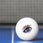 Blauw oog, Bloemen Ping Pong Ball (Net)