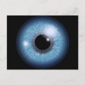 blauw oog, briefkaart (Voorkant)