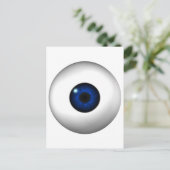 blauw oog briefkaart (Staand voorkant)
