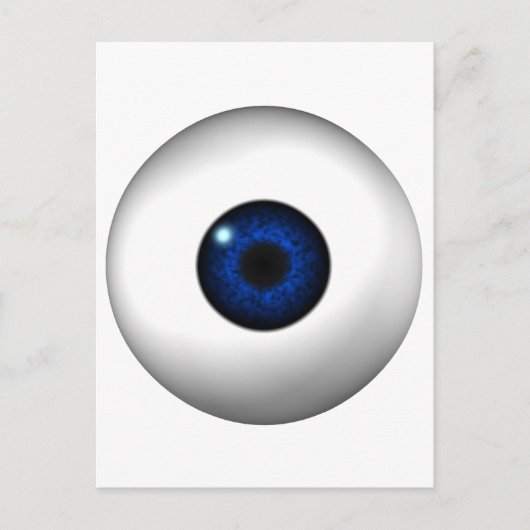 blauw oog briefkaart (Voorkant)