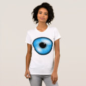 Blauw Oog Dames T-Shirt (Voorkant volledig)