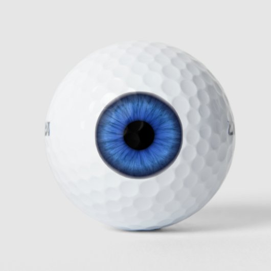Blauw oog doel focus golfballen (Voorkant)
