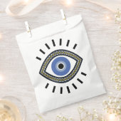 Blauw oog geluk bescherming kwaadaardig oog bedankzakje (Geknipt)