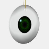 Blauw oog/Groen oog Keramisch Ornament (Rechts)