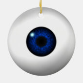 Blauw oog/Groen oog Keramisch Ornament (Achterkant)