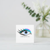 Blauw oog informatiekaartje (Staand voorkant)
