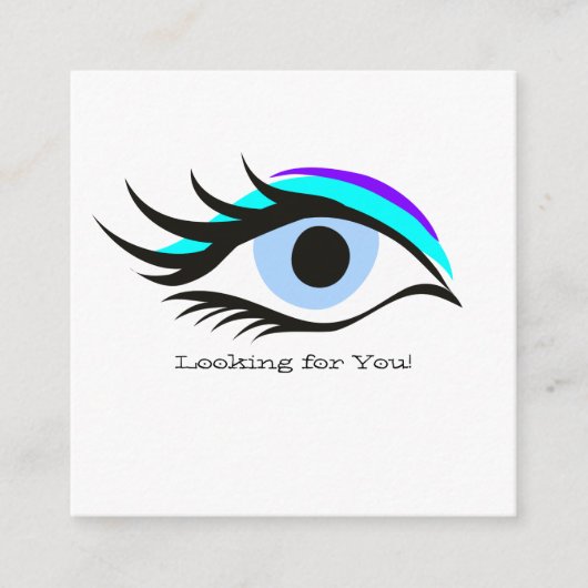 Blauw oog informatiekaartje (Voorkant)
